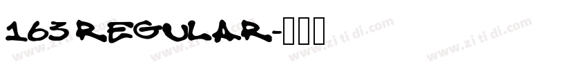 163 Regular字体转换